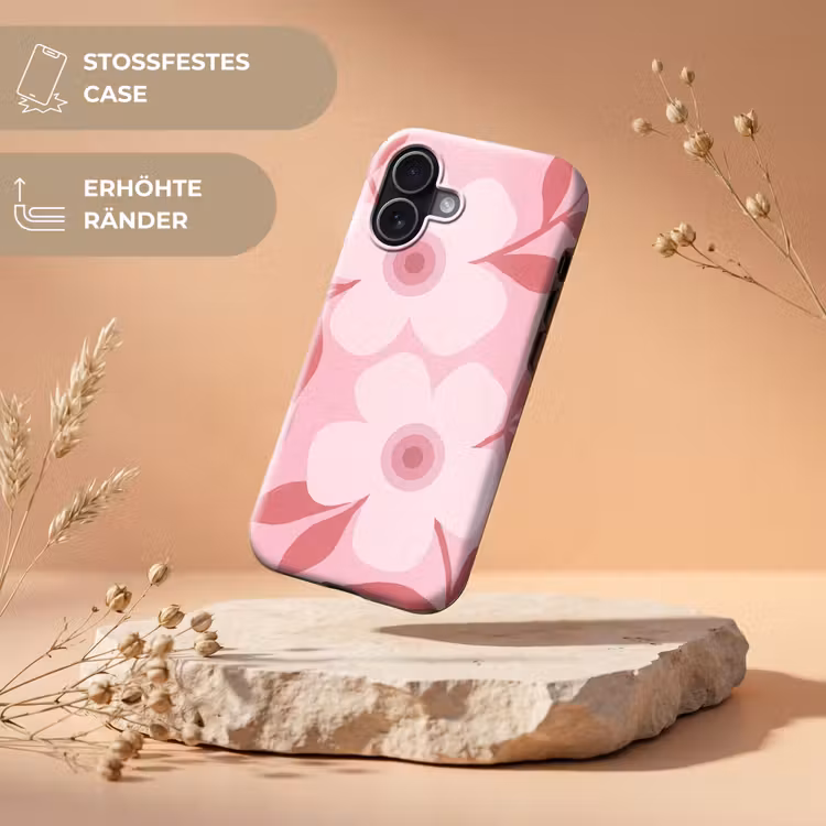 Bloemen - Abstract - Modern - Roze - Natuur Toughcase MagSafe Apple iPhone 17 klein -USP_RandenV_DE