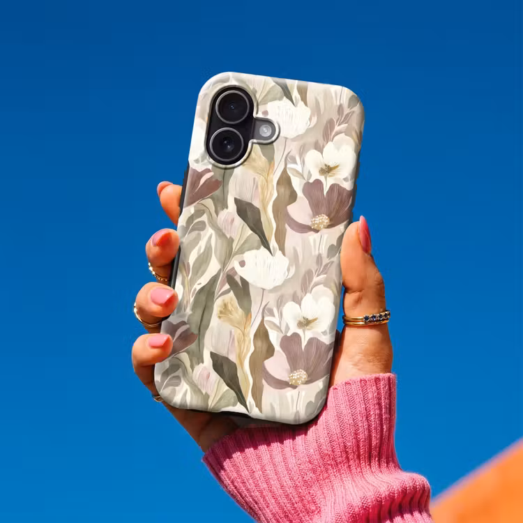 Bloemen - Aquarel - Kleurrijk Toughcase MagSafe Apple iPhone 17 klein 1017 -Sfeer1V