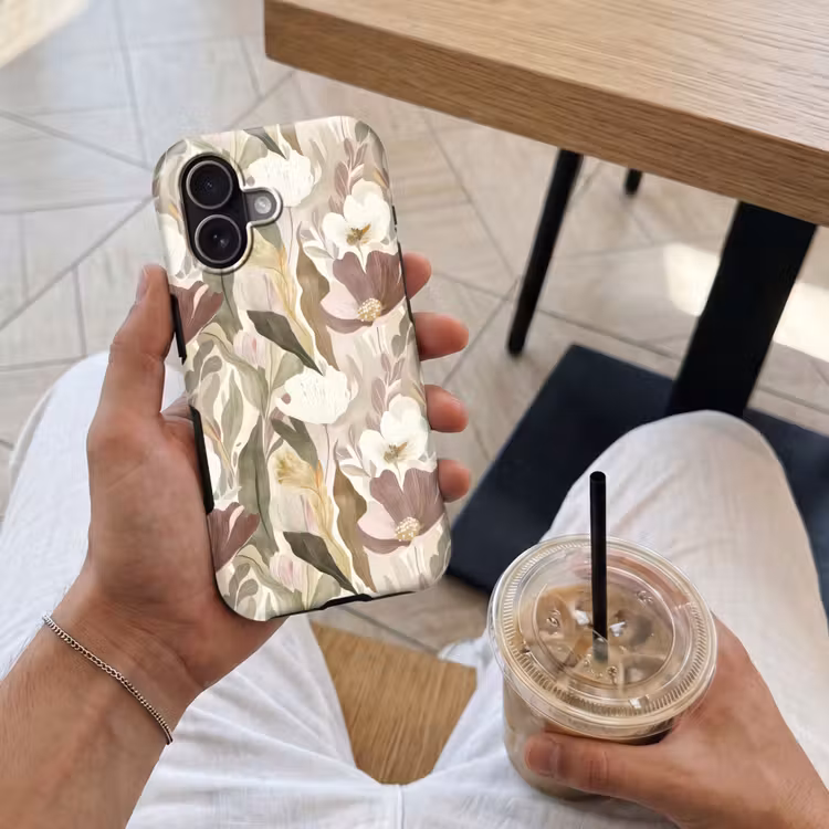 Bloemen - Aquarel - Kleurrijk Toughcase MagSafe Apple iPhone 17 klein 1017 -Sfeer1M