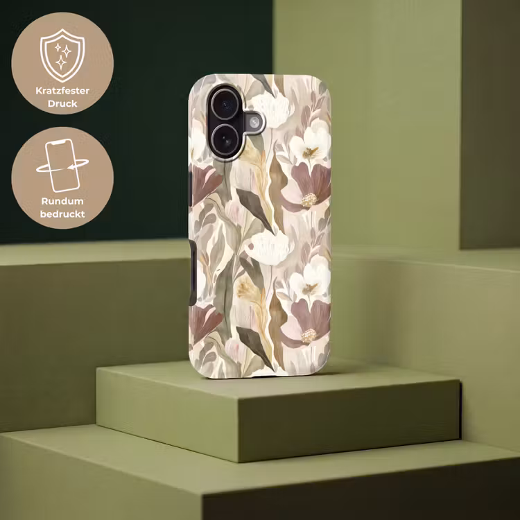 Bloemen - Aquarel - Kleurrijk Toughcase MagSafe Apple iPhone 17 klein 1017 -USP_PrintM_DE