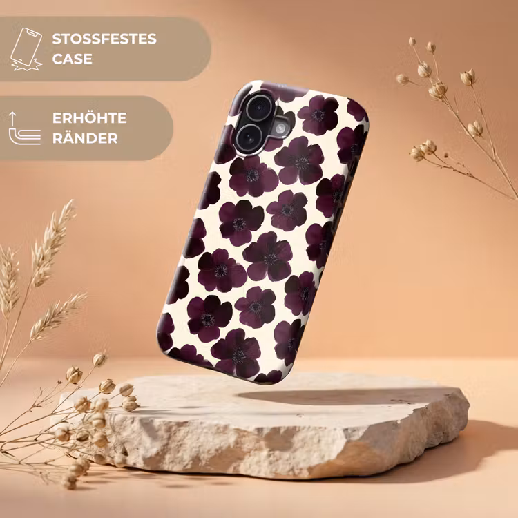 Bloemen - Aquarel - Paars Toughcase MagSafe Apple iPhone 17 klein 1017 -USP_RandenV_DE
