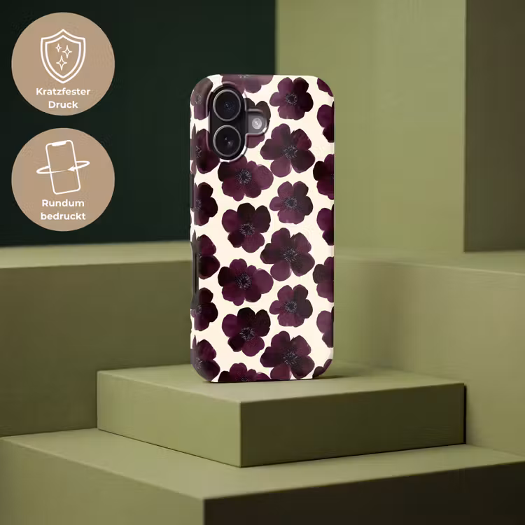 Bloemen - Aquarel - Paars Toughcase MagSafe Apple iPhone 17 klein 1017 -USP_PrintM_DE