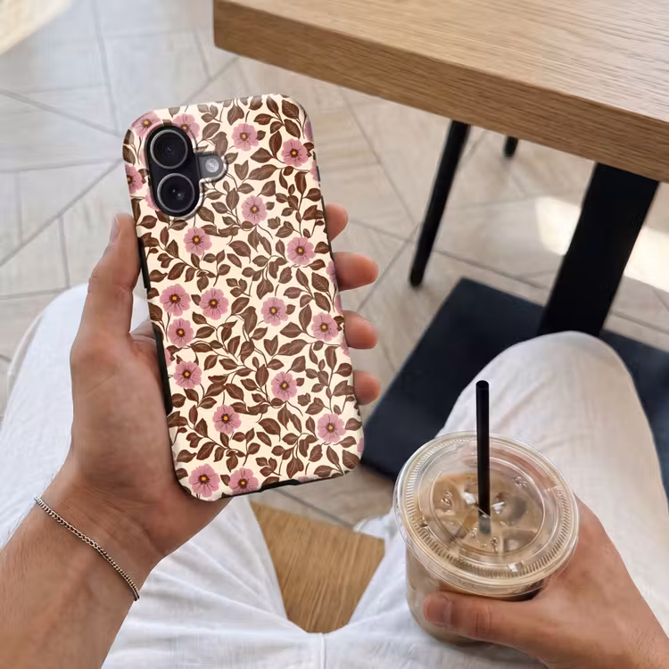 Bloemen - Bladeren - Kleurrijk Toughcase MagSafe Apple iPhone 17 klein 1017 -Sfeer1M