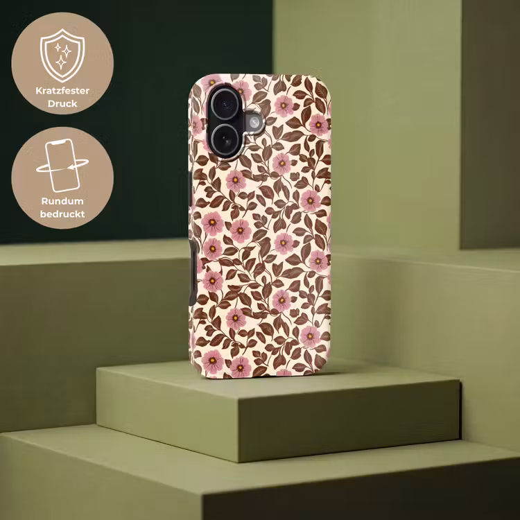 Bloemen - Bladeren - Kleurrijk Toughcase MagSafe Apple iPhone 17 klein 1017 -USP_PrintM_DE
