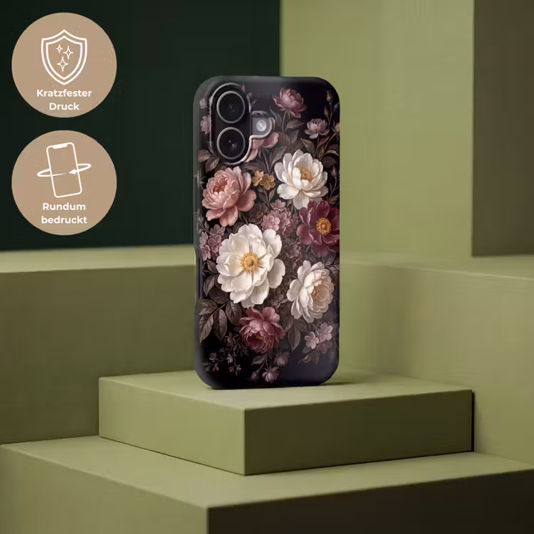 Bloemen - Boeket - Klassiek - Donker - Rood Toughcase MagSafe Apple iPhone 17 klein -USP_PrintM_DE