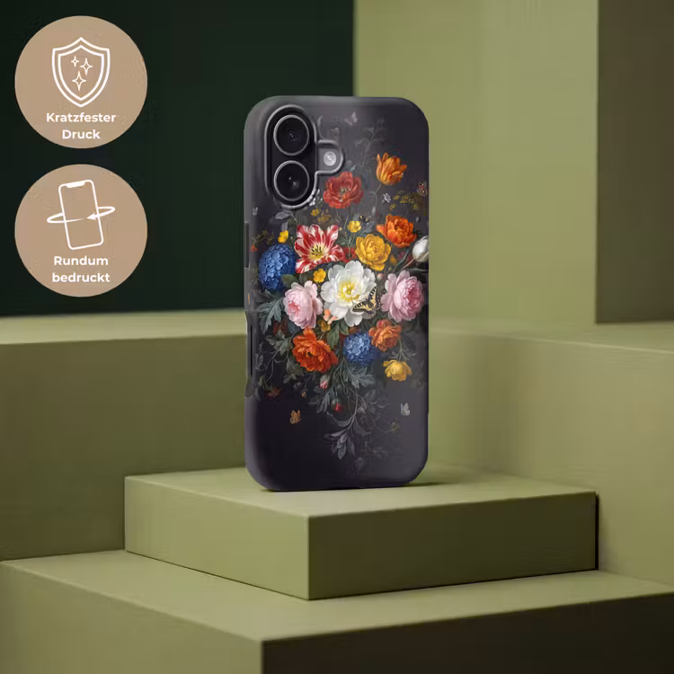 Bloemen - Boeket - Klassiek - Kleurrijk - Natuur Toughcase MagSafe Apple iPhone 17 klein -USP_PrintM_DE