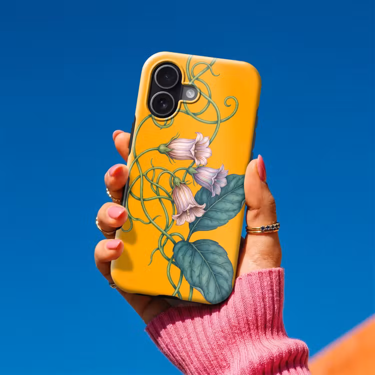 Handyhülle Toughcase - Blumen – Botanik – Gelb - Bloemen - Botanisch - Geel Toughcase MagSafe Apple iPhone 17 klein