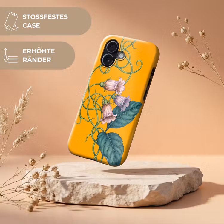 Handyhülle Toughcase - Blumen – Botanik – Gelb - Bloemen - Botanisch - Geel Toughcase MagSafe Apple iPhone 17 klein