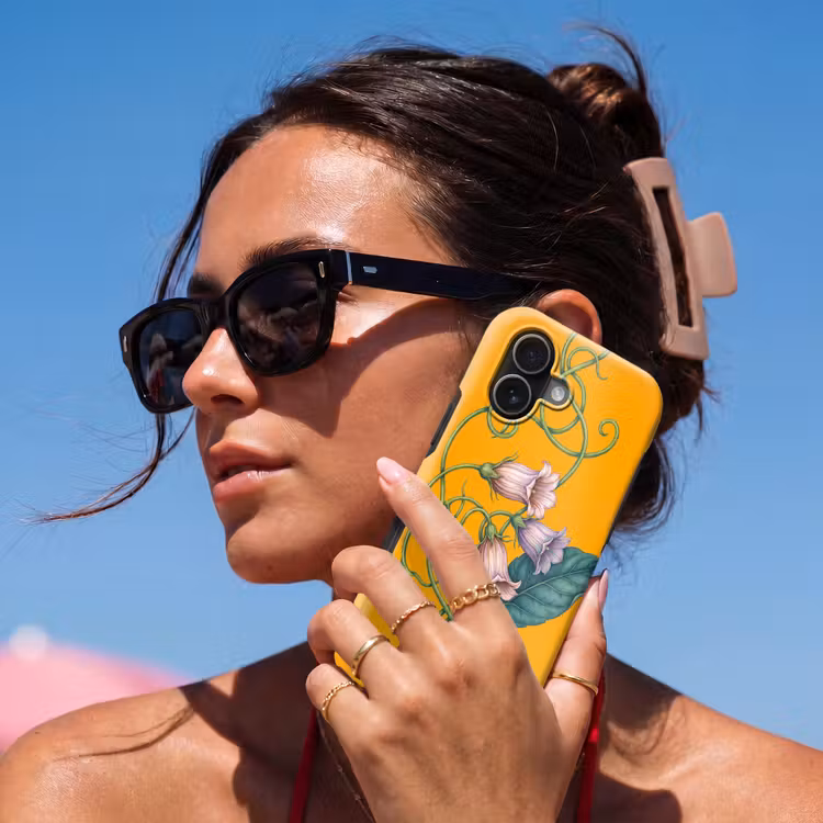 Handyhülle Toughcase - Blumen – Botanik – Gelb - Bloemen - Botanisch - Geel Toughcase MagSafe Apple iPhone 17 klein