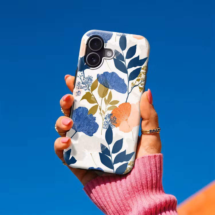 Bloemen - Botanisch - Kleurrijk Toughcase MagSafe Apple iPhone 17 klein 1017 -Sfeer1V