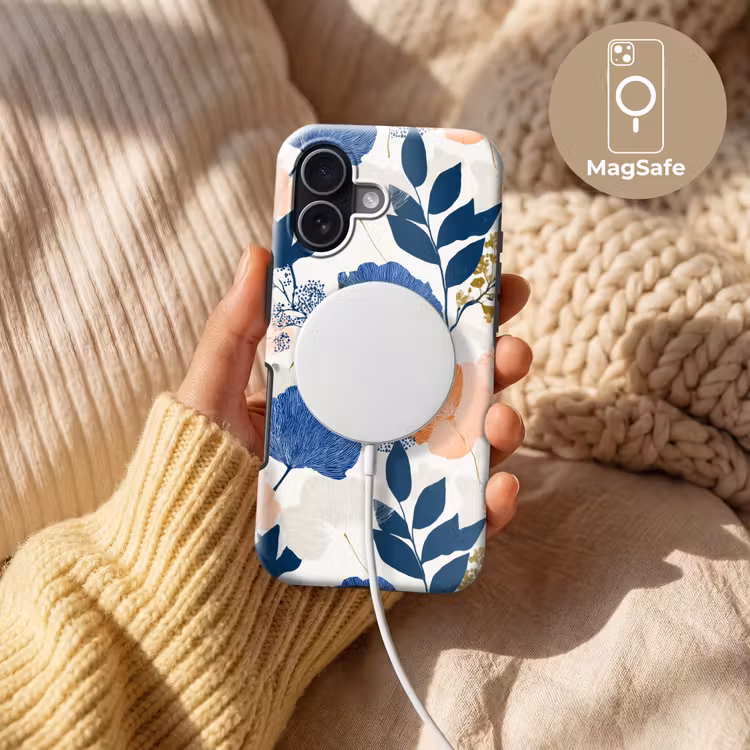 Bloemen - Botanisch - Kleurrijk Toughcase MagSafe Apple iPhone 17 klein 1017 -USP_MagsafeV