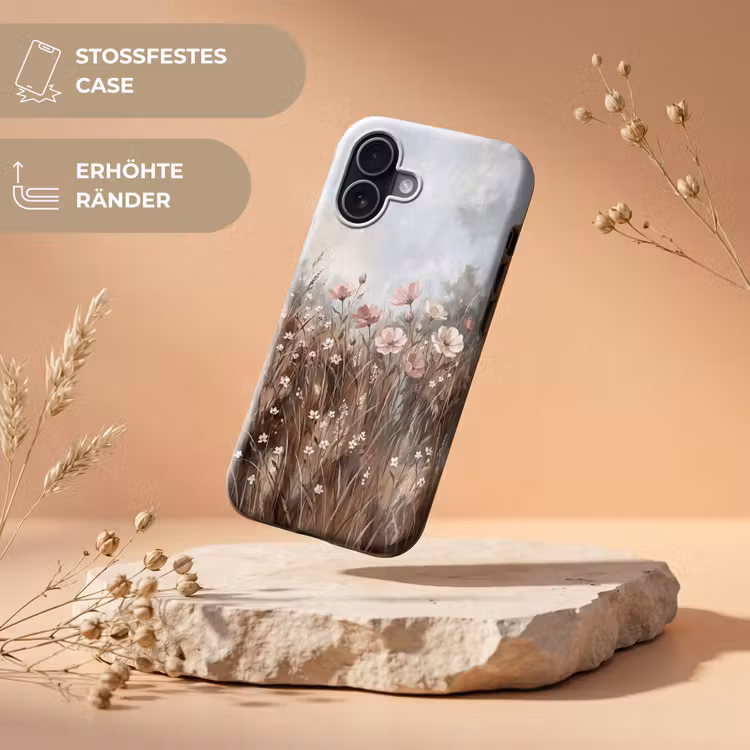 Bloemen - Botanisch - Schilderij - Pastel - Rustiek Toughcase MagSafe Apple iPhone 17 klein -USP_RandenV_DE