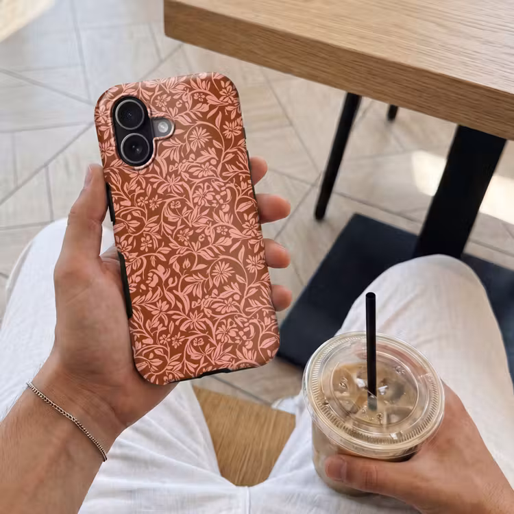 Bloemen - Print - Roze Toughcase MagSafe Apple iPhone 17 klein 1017 -Sfeer1M