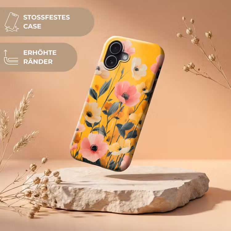 Bloemen - Veld - Geel Toughcase MagSafe Apple iPhone 17 klein -USP_RandenV_DE