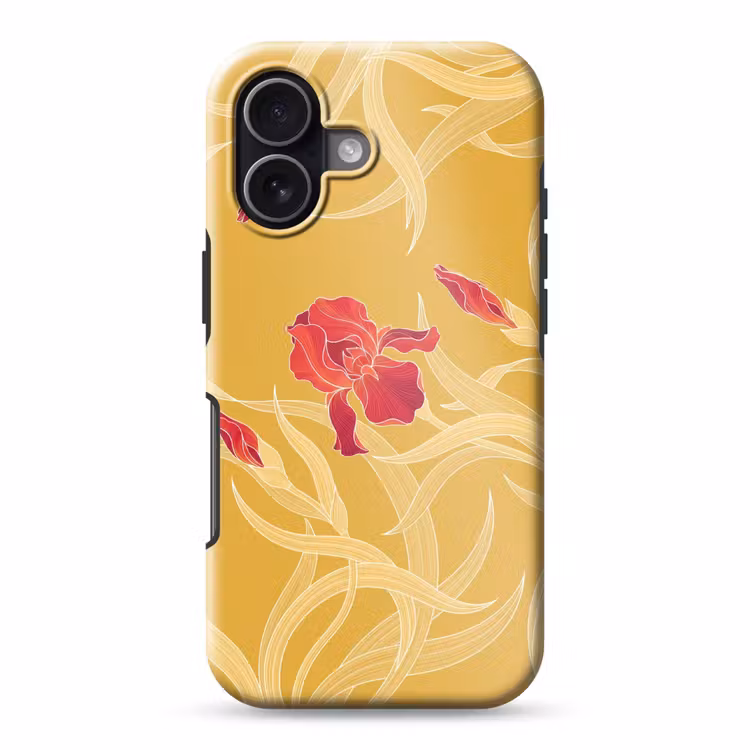 Handyhülle Toughcase - Blumen – Illustration – Rot - Bloemen - Illustratie - Rood Toughcase MagSafe Apple iPhone 17 klein