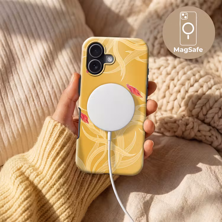 Handyhülle Toughcase - Blumen – Illustration – Rot - Bloemen - Illustratie - Rood Toughcase MagSafe Apple iPhone 17 klein