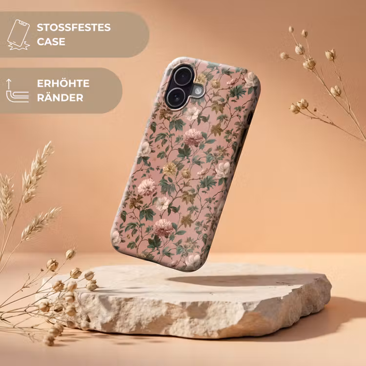 Bloemen - Klassiek - Roze Toughcase MagSafe Apple iPhone 17 klein 1017 -USP_RandenV_DE