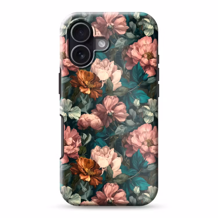 Bloemen - Schilderachtig - Patroon - Roze Toughcase MagSafe Apple iPhone 17 klein 1017 -3d