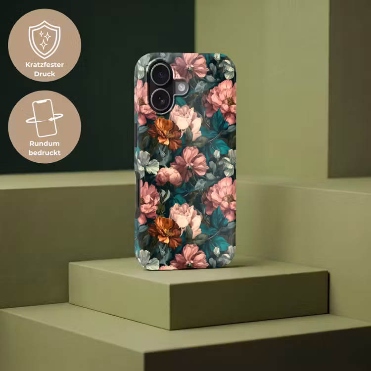 Bloemen - Schilderachtig - Patroon - Roze Toughcase MagSafe Apple iPhone 17 klein 1017 -USP_PrintM_DE