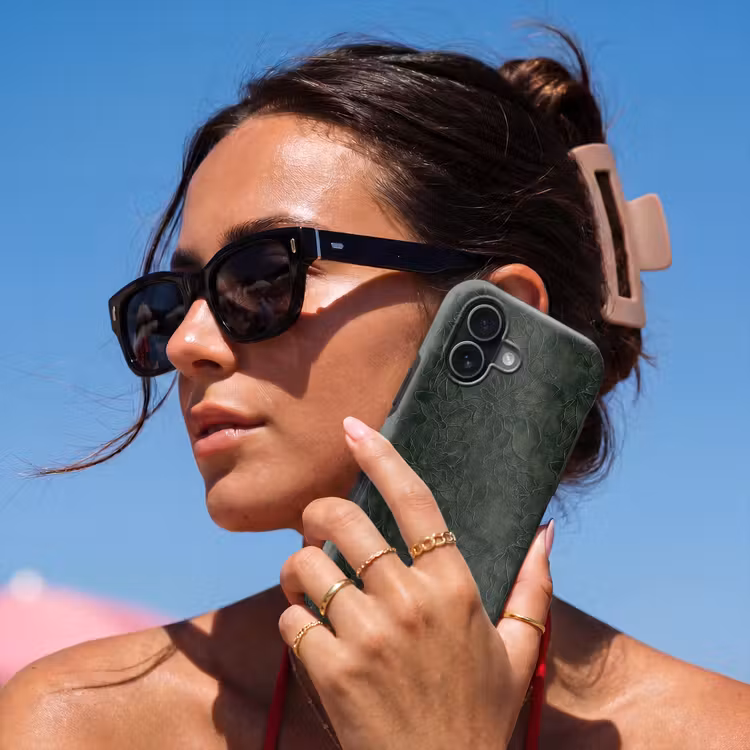 Bloemen - Lijnen - Groen Toughcase MagSafe Apple iPhone 17 klein 1017 -Sfeer2V