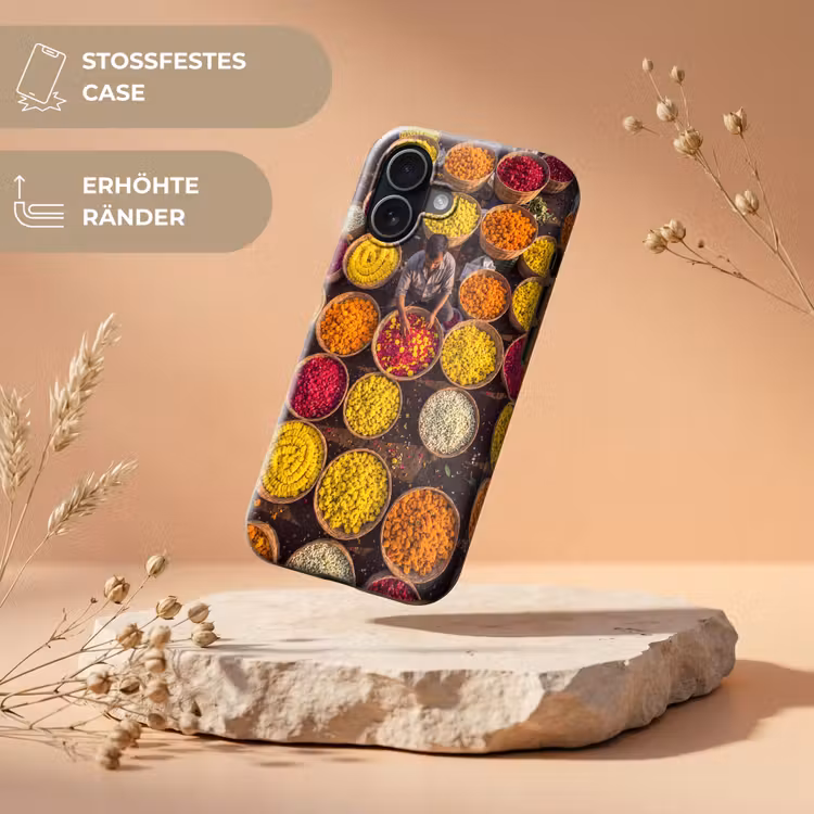 Handyhülle Toughcase - Blumen – Markt – Bunt - Bloemen - Markt - Kleurrijk Toughcase MagSafe Apple iPhone 17 klein