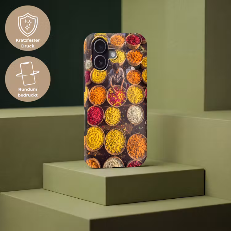 Handyhülle Toughcase - Blumen – Markt – Bunt - Bloemen - Markt - Kleurrijk Toughcase MagSafe Apple iPhone 17 klein