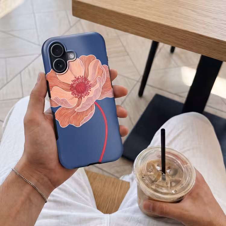 Handyhülle Toughcase - Blumen – Modern – Abstrakt - Bloemen - Modern - Abstract Toughcase MagSafe Apple iPhone 17 klein