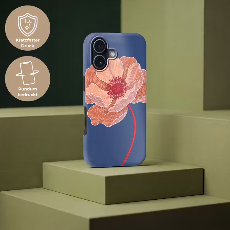 Handyhülle Toughcase - Blumen – Modern – Abstrakt - Bloemen - Modern - Abstract Toughcase MagSafe Apple iPhone 17 klein