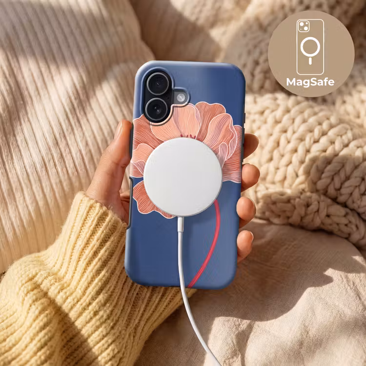 Handyhülle Toughcase - Blumen – Modern – Abstrakt - Bloemen - Modern - Abstract Toughcase MagSafe Apple iPhone 17 klein