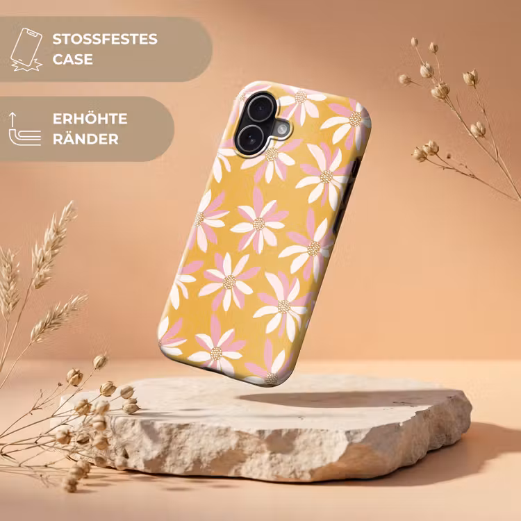 Bloemen - Modern - Geel Toughcase MagSafe Apple iPhone 17 klein 1017 -USP_RandenV_DE