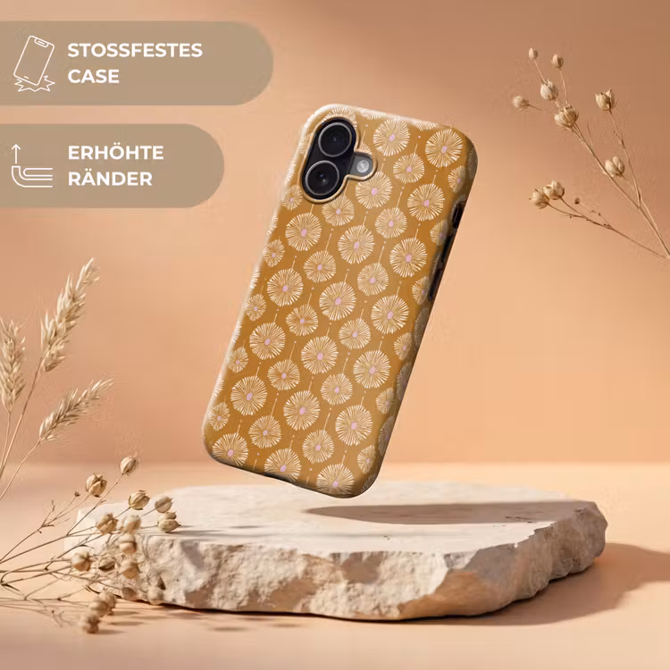 Bloemen - Modern - Oker Toughcase MagSafe Apple iPhone 17 klein 1017 -USP_RandenV_DE