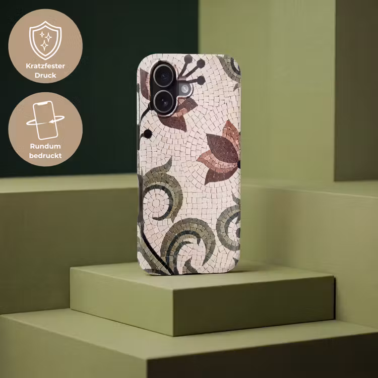 Bloemen - Mozaïek - Patroon - Abstract - Groen Toughcase MagSafe Apple iPhone 17 klein -USP_PrintM_DE