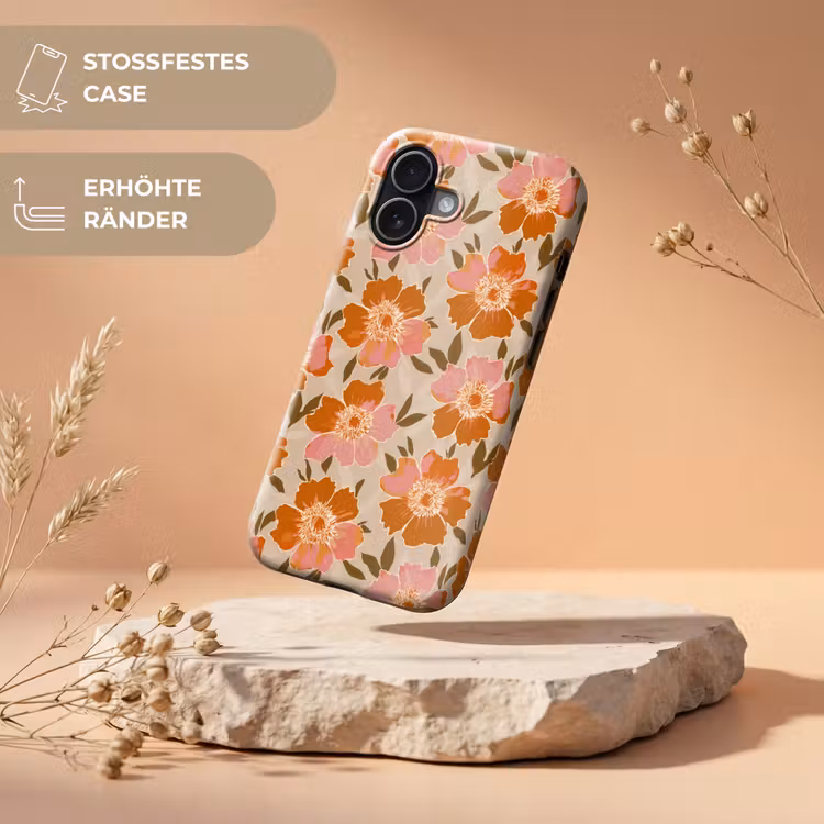 Bloemen - Motief - Retro Toughcase MagSafe Apple iPhone 17 klein 1017 -USP_RandenV_DE