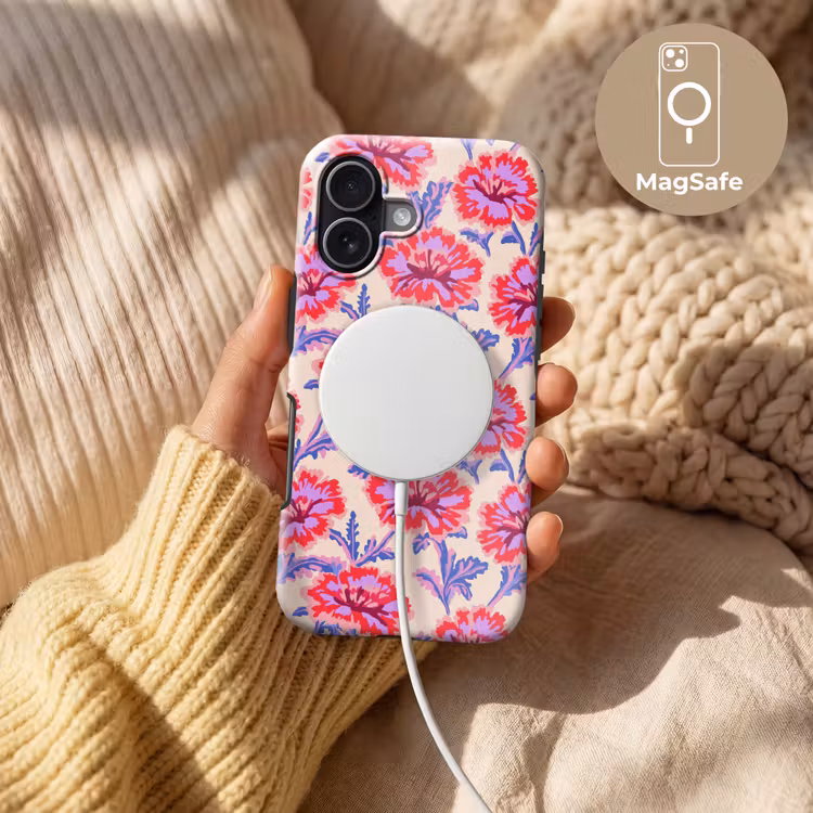 Bloemen - Patroon - Meerkleurig Toughcase MagSafe Apple iPhone 17 klein 1017 -USP_MagsafeV