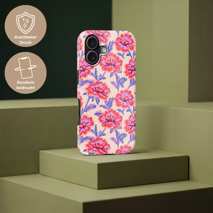 Bloemen - Patroon - Meerkleurig Toughcase MagSafe Apple iPhone 17 klein 1017 -USP_PrintM_DE