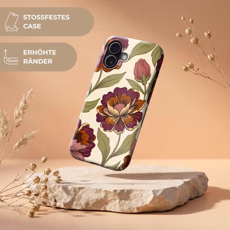 Bloemen - Patroon - Natuur - Modern - Paars Toughcase MagSafe Apple iPhone 17 klein -USP_RandenV_DE