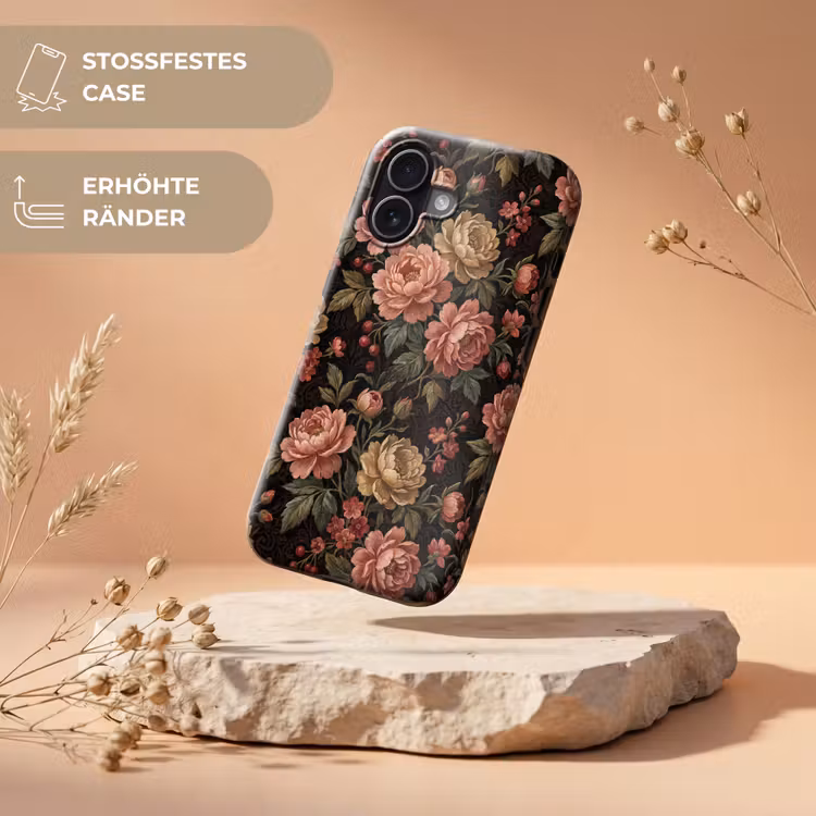 Bloemen - Patroon - Natuur - Vintage - Roze Toughcase MagSafe Apple iPhone 17 klein -USP_RandenV_DE