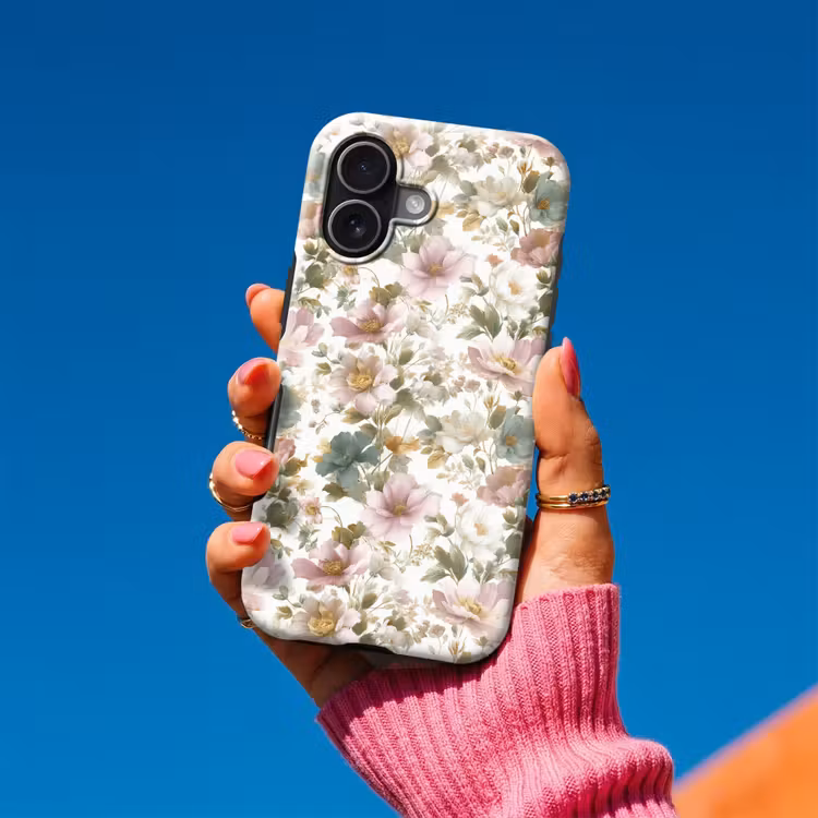 Bloemen - Patroon - Pastel Toughcase MagSafe Apple iPhone 17 klein 1017 -Sfeer1V