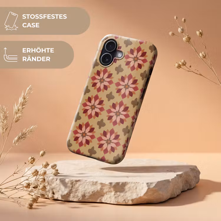 Bloemen - Retro - Groen Toughcase MagSafe Apple iPhone 17 klein 1017 -USP_RandenV_DE