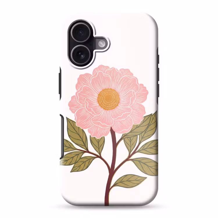 Handyhülle Toughcase - Blumen – Rosa – Illustration - Bloemen - Roze - Illustratie Toughcase MagSafe Apple iPhone 17 klein