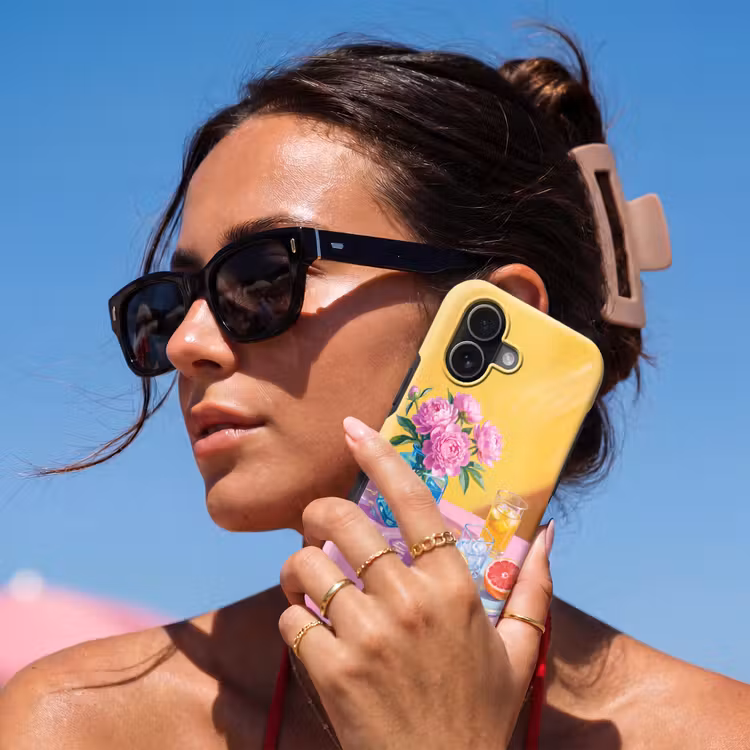 Handyhülle Toughcase - Blumen – Rosa – Modern - Bloemen - Roze - Modern Toughcase MagSafe Apple iPhone 17 klein