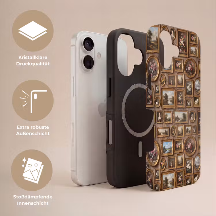 Bloemen - Rozen - Klassiek - Vaas - Kleurrijk Toughcase MagSafe Apple iPhone 17 klein -USP_Lagen_DE