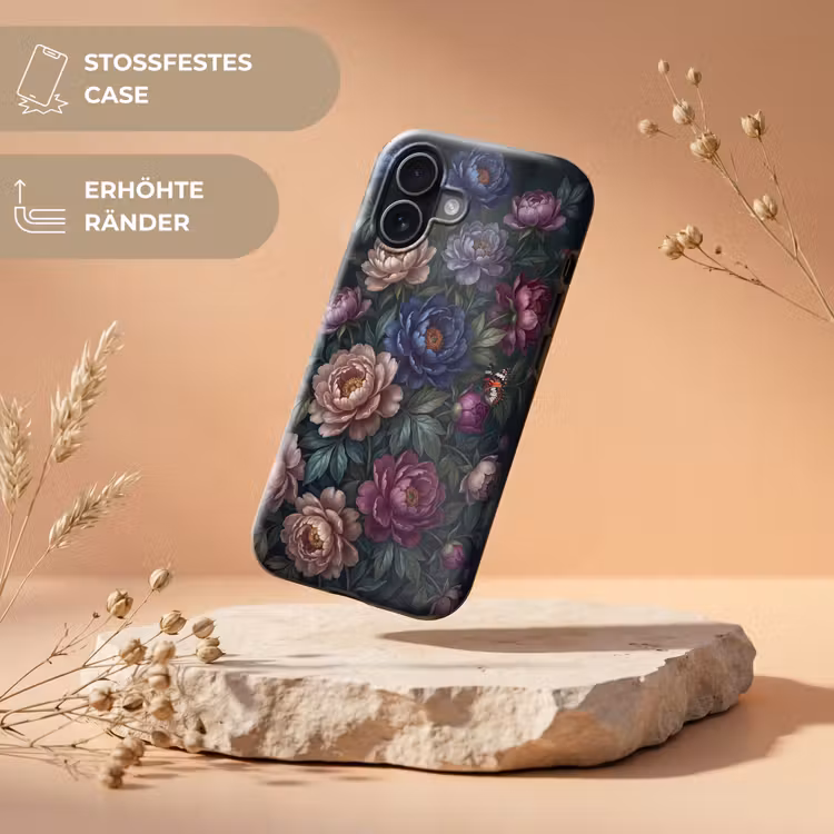 Bloemen - Vlinder - Natuur - Modern - Paars Toughcase MagSafe Apple iPhone 17 klein -USP_RandenV_DE