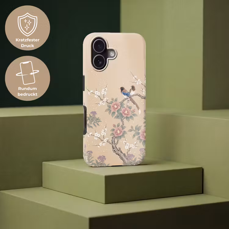 Bloemen - Vogels - Bloemen Toughcase MagSafe Apple iPhone 17 klein -USP_PrintM_DE