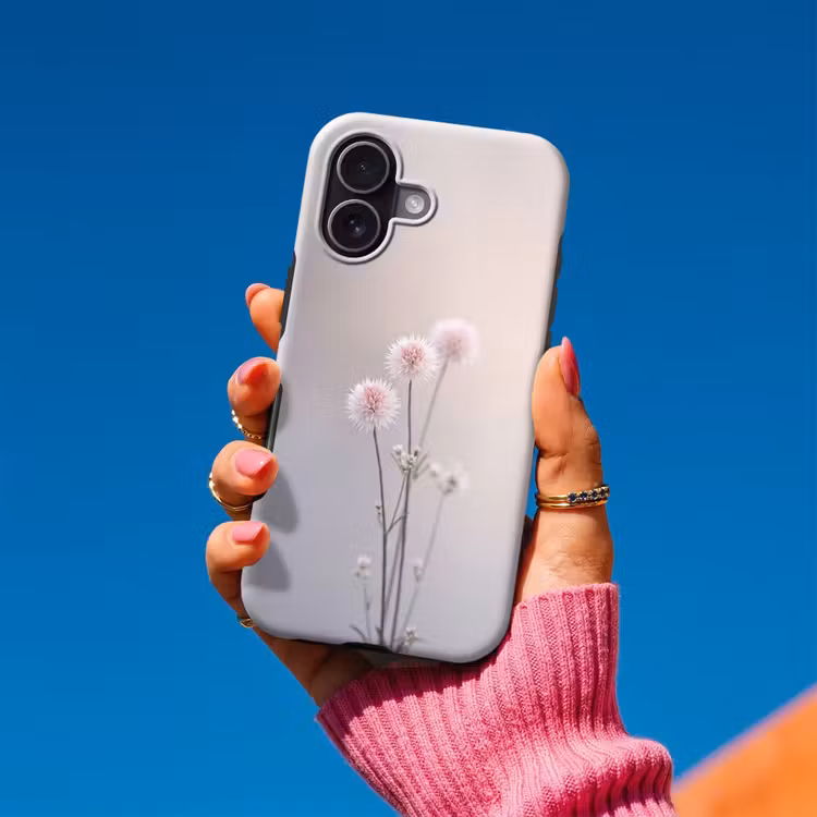 Bloemen - Bollen - Roze Toughcase MagSafe Apple iPhone 17 klein -Sfeer1V