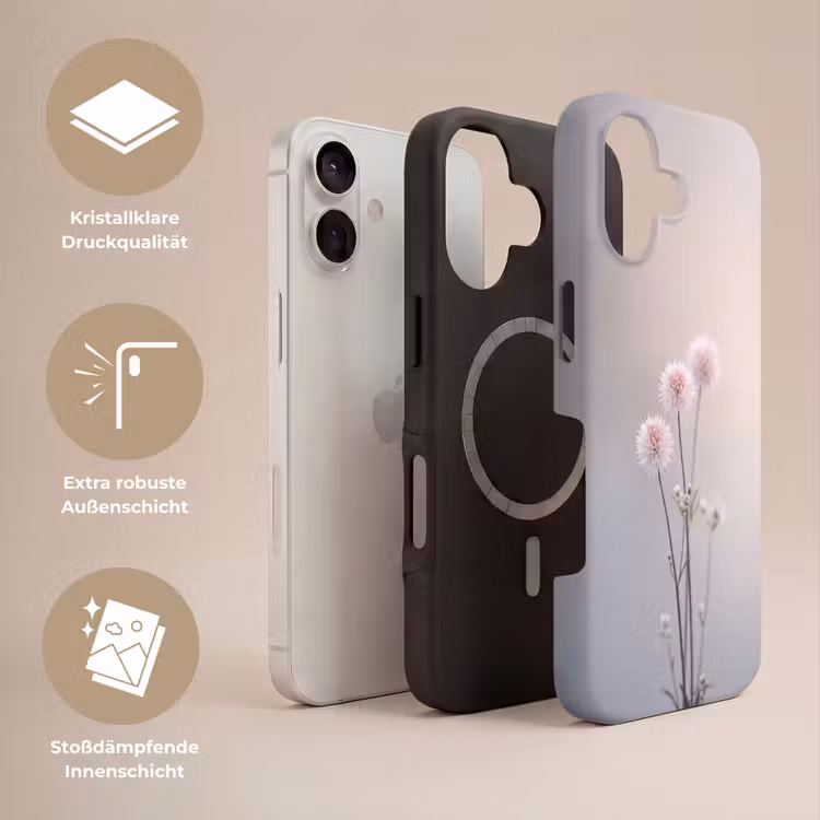 Bloemen - Bollen - Roze Toughcase MagSafe Apple iPhone 17 klein -USP_Lagen_DE
