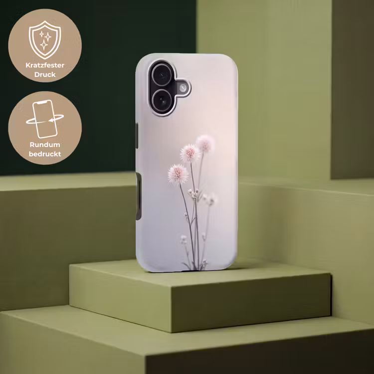 Bloemen - Bollen - Roze Toughcase MagSafe Apple iPhone 17 klein -USP_PrintM_DE