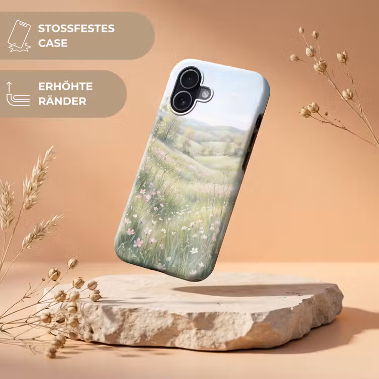 Bloemen veld - Bloemen - Groen Toughcase MagSafe Apple iPhone 17 klein -USP_RandenV_DE