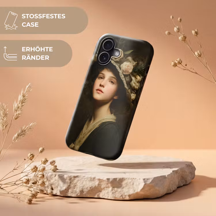 Bloemenhoed - Portret - Vrouw Toughcase MagSafe Apple iPhone 17 klein -USP_RandenV_DE