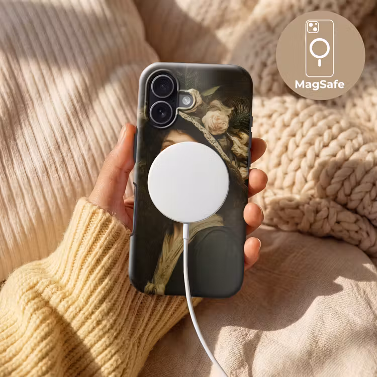 Bloemenhoed - Portret - Vrouw Toughcase MagSafe Apple iPhone 17 klein -USP_MagsafeV
